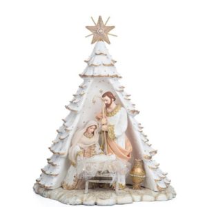 White Nativity Scene