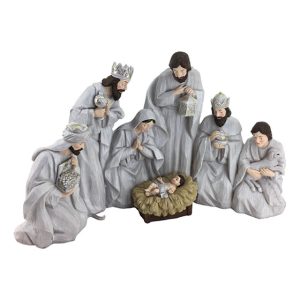 60cm Grey Nativity Set