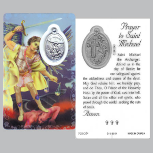 Saint Michael Holy Card & Medal