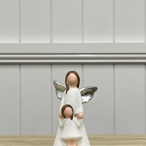 Mother and Child Angel Holding Hands