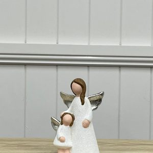 Mother and Child Angel Hugging