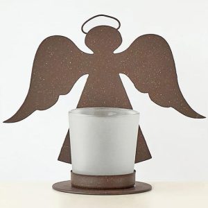 15cm Metal Angel Candle Holder