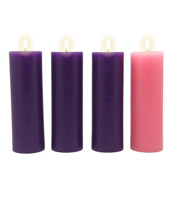 Advent Candle Set 6 x 2"