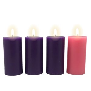 Advent Candle Set 6 x 3"