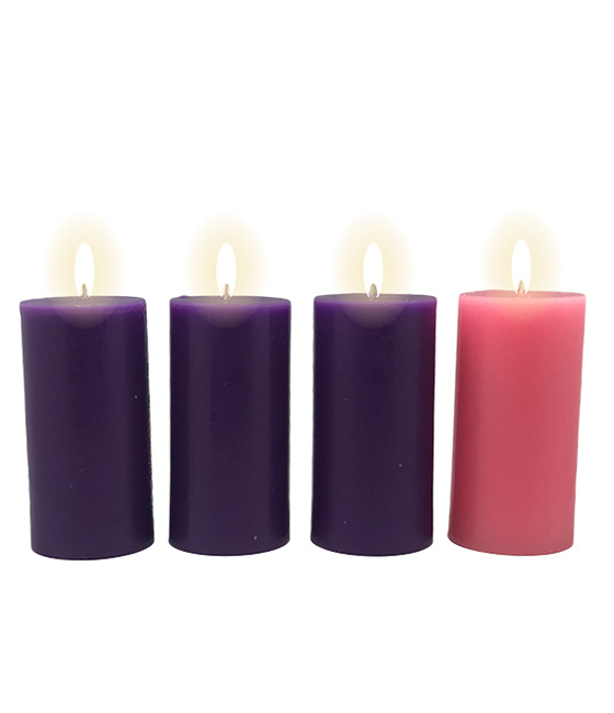 Advent Candle Set 6 x 3"