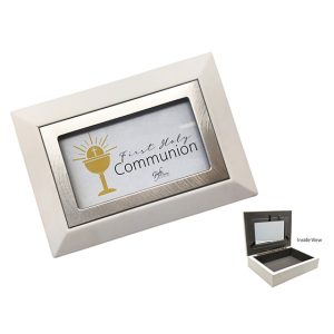 Communion Keepsake Box White