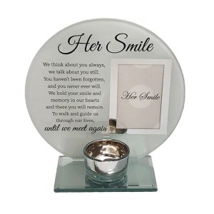 Her Smile Glass Photo Frame