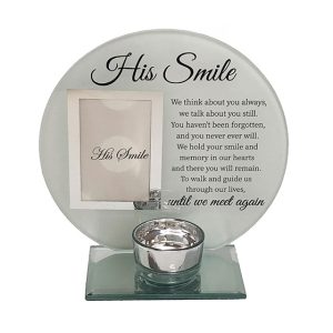 Him Smile Glass Photo Frame