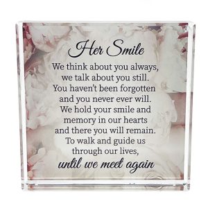 Her Smile Crystal Block