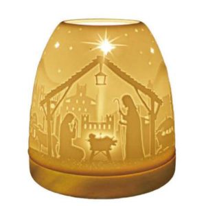 Tea Candle Igloo with Nativity Scene