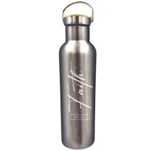 Faith - Water Bottle 750ml - Stainless Steel