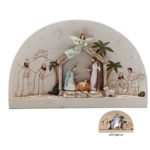 LED Dome Nativity Scene
