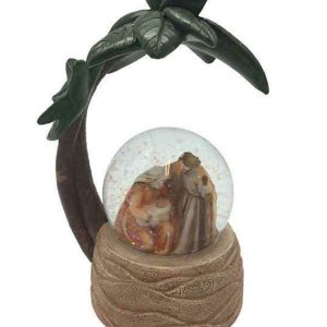 Palm Tree Holy Family Snow Globe