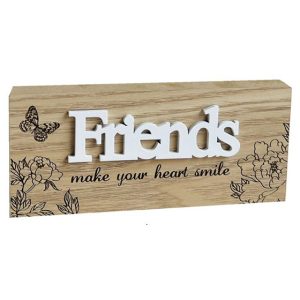 Wooden Block "Friendship"