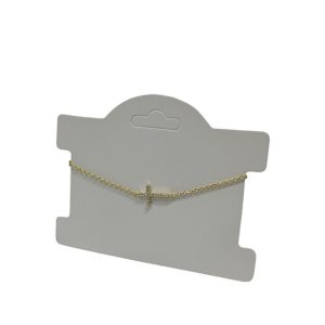 Yellow Sterling Silver Large Cross Bracelet
