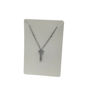 Sterling Silver Open Cross Necklace