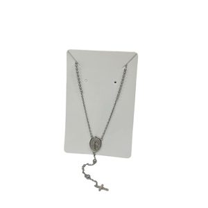Sterling Silver Rosary Necklace